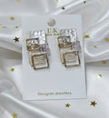 Abstract Geometric Stud Earrings