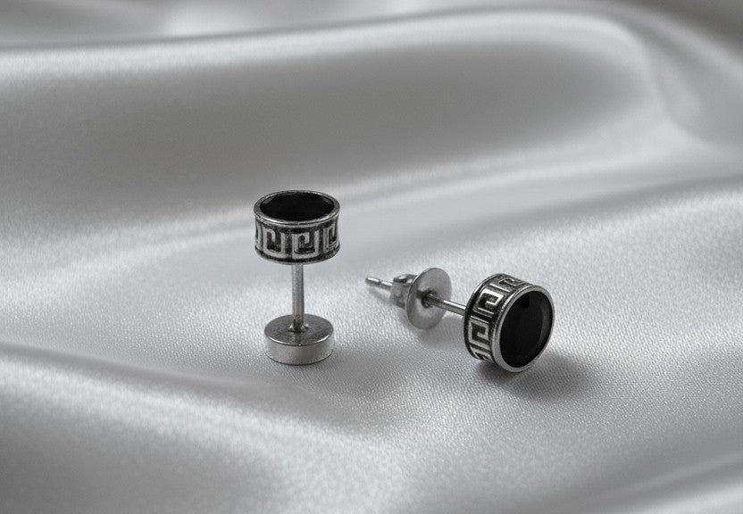 Auric Hoops Studs (Silver)