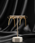 Golden Bow Drop Earrings