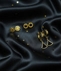 Golden Geometry Earrings Set