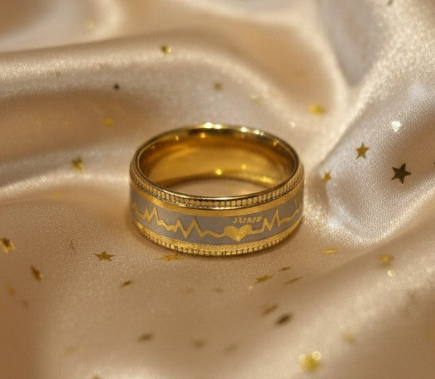 Golden Pulse Ring