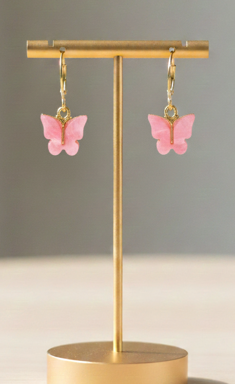 Luna Charm Hoops – Butterfly Collection