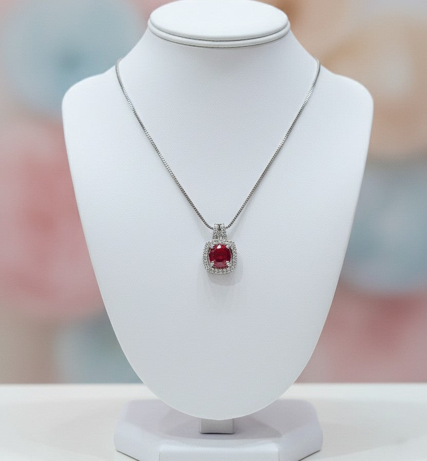 Scarlet Glow Chain (Round Red)