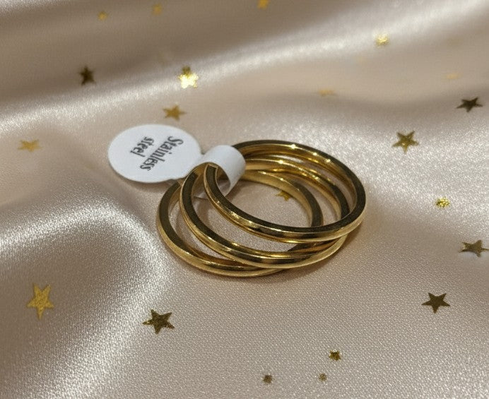 Trinity Glow Ring Gold