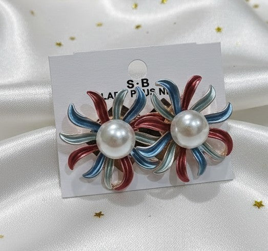 Twirl Pearl Statement Earrings