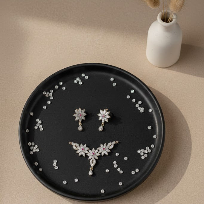 Floral Elegance Pendant Set