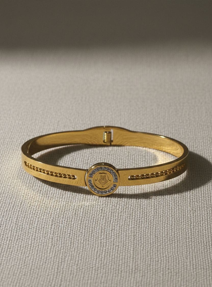 The Medallion Crest Bangle