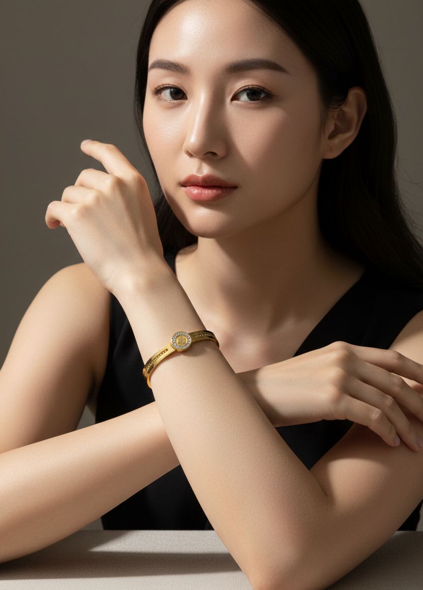 The Medallion Crest Bangle