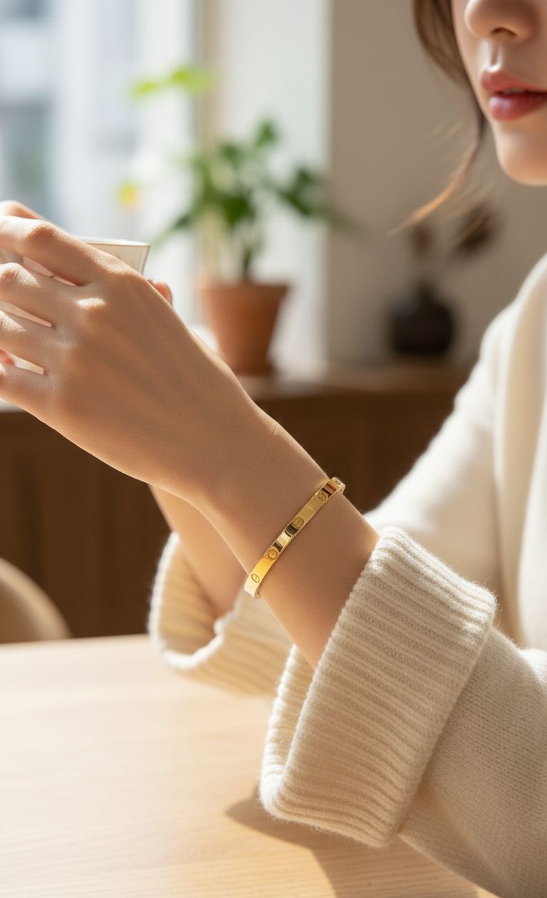 Luminous Roman Numeral Hinge Bracelet