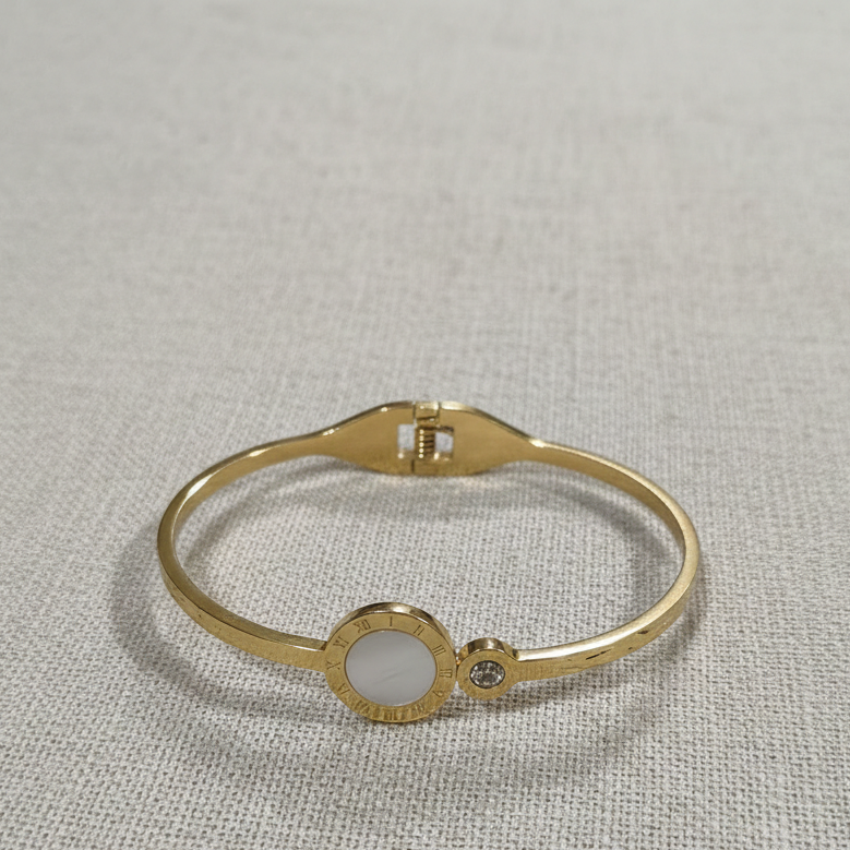 Meridian Inlay Hinge Bracelet